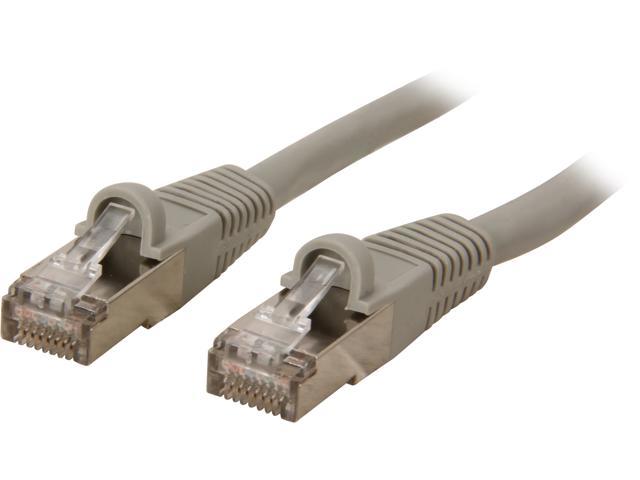 Coboc CY-CAT7-30- Gray 30ft. 26AWG Snagless Cat 7 Gray Color 600MHz SSTP(PIMF) Shielded Ethernet Stranded Copper Patch cord /Molded Network lan Cable