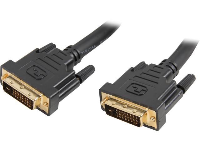 Coboc Model CO-DDMM-25-BK 25 ft.Cl2 Rated Black Color 28AWG Solid Copper Conductor DVI-D Dual-Link(24+1) Male to Male Digital Video Cable w/ Ferrite Cores,Gold Plated,