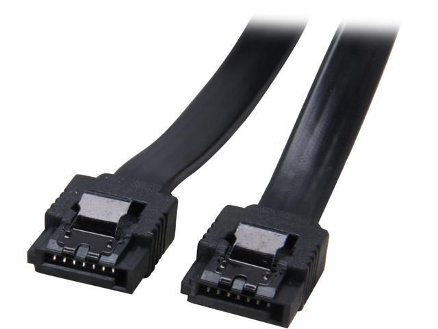 Coboc SC-SATA3-18-LL-BK 18" SATA III 6 Gb/s Data Cable w/Latch, Black