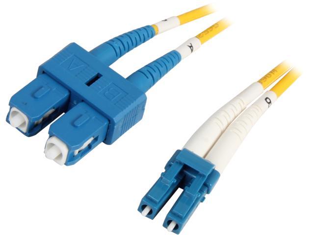 Coboc CY-OS1-LC/SC-10 32.81 ft. Fiber Optic Cable, LC/SC, Single Mode ...