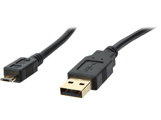 Coboc CL-U2-AMicBMM-1.5-BK 1.5ft High Speed USB 2.0 A Male to Micro B 5pin Male Cable w/ ferrite Core,Gold Plated,Black