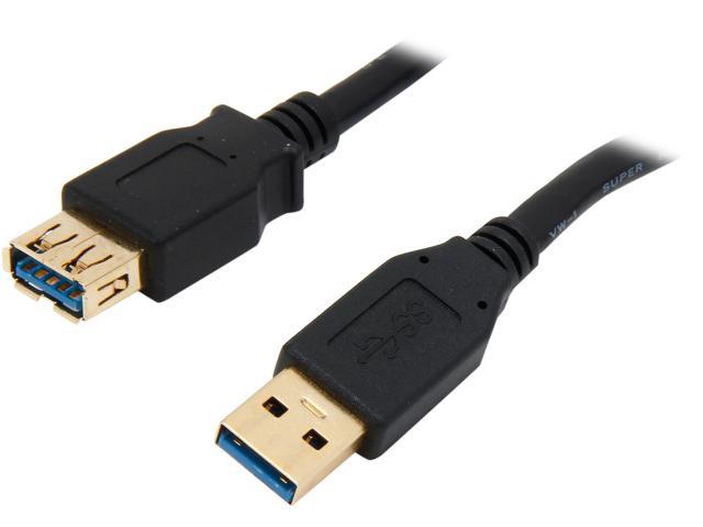 3FT USB 3.0 A Male to A Female Extension Cable Braided Cord Gold Plated 5Gbps