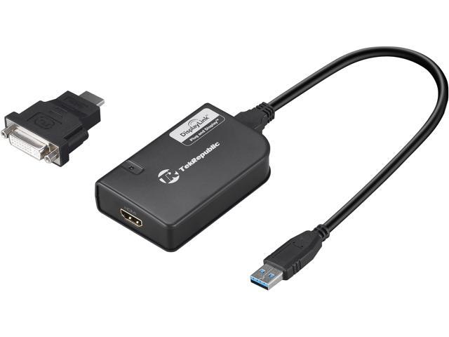 Tek Republic TUA-300 USB 3.0 to HDMI / DVI Adapter