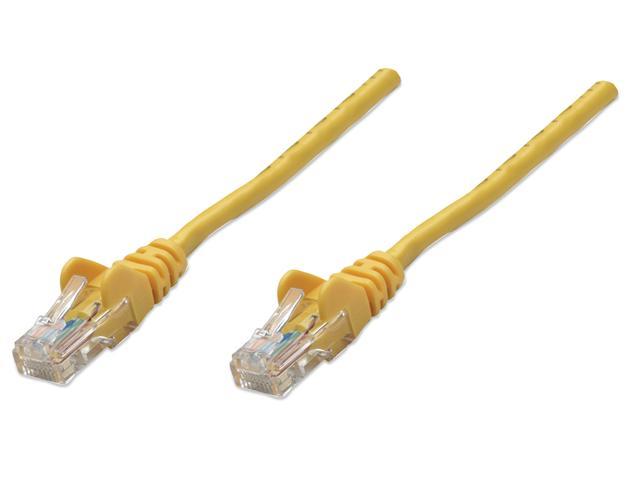 Intellinet Network Cable, Cat5e, UTP, RJ45 Male / RJ45 Male, 3.0 m (10 ft.), Yellow
