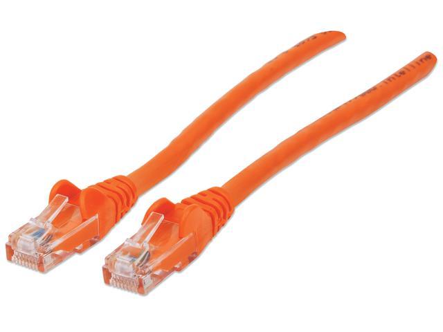 Intellinet Network Cable, Cat6, UTP, RJ45 Male / RJ45 Male, 7.5 m (25 ft.), Orange