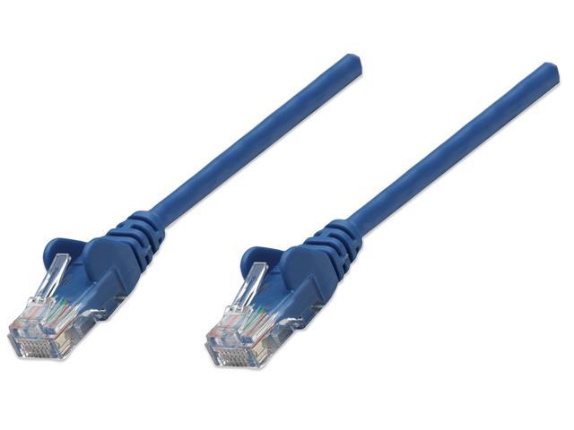 Intellinet Network Cable, Cat6, UTP, RJ45 Male / RJ45 Male, 0.5 m (1.5 ft.), Blue