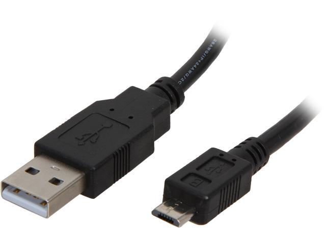 Rosewill U2-AM-MICROB5M-6-BK Black 6 ft. USB Type A to Type Micro B 5-Pin Cable