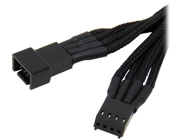 BitFenix BFA-MSC-4F30KK-RP 11.81 in. (30cm) PWM Fan Extension Cable Male to Female