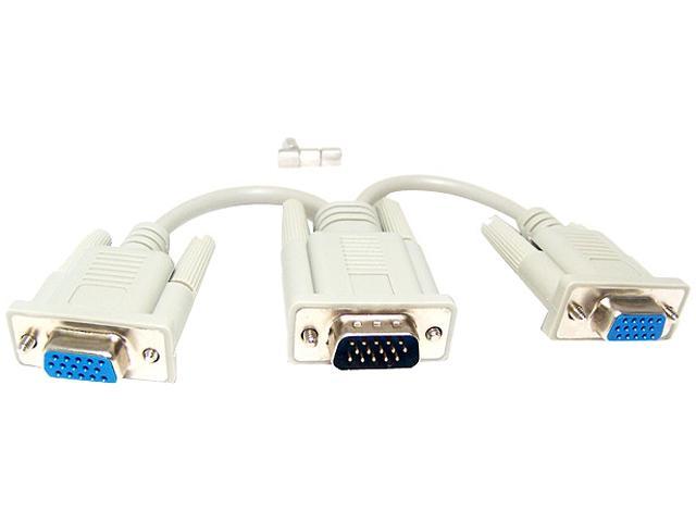 Micro Connectors M05 1116 Vga Monitor Splitter Cable 0824