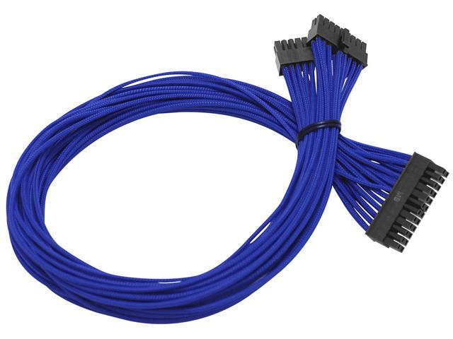 Individually Sleeved Cable Set for EVGA B2/G2/P2/T2/G3 Power Supply / PSU (Blue) - EVGA 100-CU-1300-B9