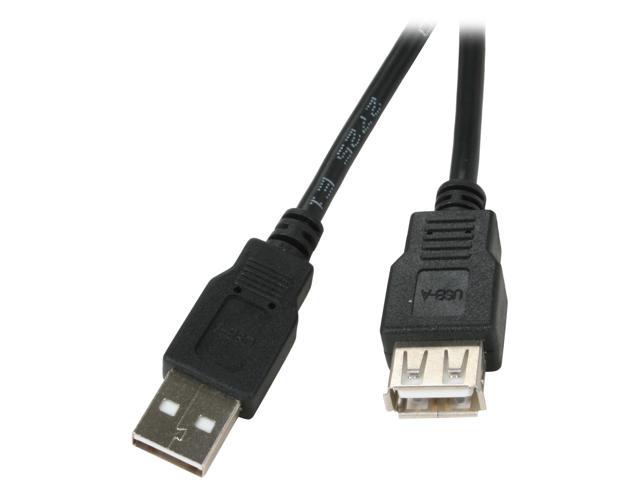 Kaybles 15ft USB-MF-BK-15 15 ft. Black USB 2.0 A/male to A/female Cable in Black Color 15 feet - OEM