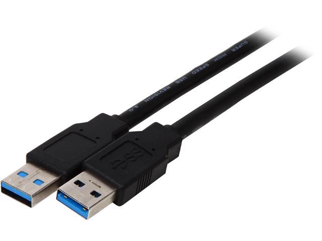 Kaybles 20USB3-3MMBK 3 ft. SuperSpeed 5Gbps USB 3.0 A Male to A Male Cable, Gold Plated, Black, M-M
