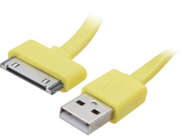 Candywirez CW-FC809 Yellow USB 2.0 Sync/Charge Cable for iPod/ iPhone/ iPad