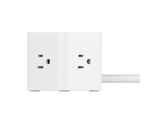 Belkin 3-Outlet Power Cube with 5-Foot Cord and USB-A Ports SRA006P3TT5 ...