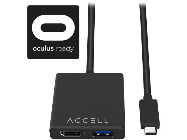 Accell J231C-008B-3 USB-C VR Adapter Oculus Ready USB-C to HDMI & USB-A 8 ft.