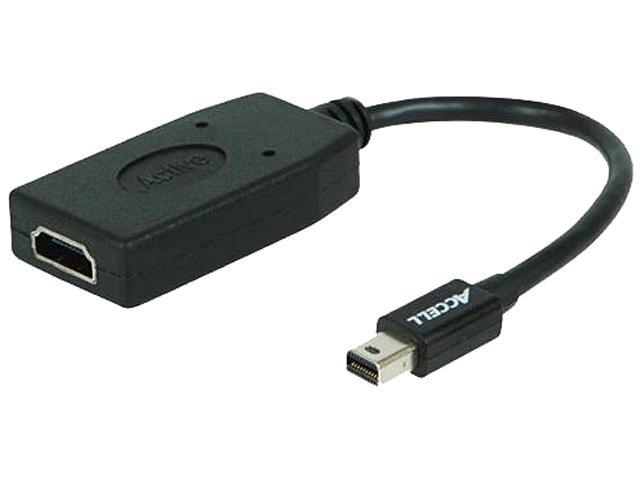 Accell B086B-007B-2 Mini DP 1.2 to HDMI 330MHZ Active Active Protocol