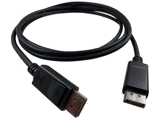 Accell B142C-203B-2 Black UltraAV DisplayPort to DisplayPort Version 1.2 Cable, 3.3 ft., 2-Pack