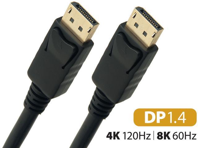 Omni Gear DP-3 3 ft. 8K DisplayPort to DisplayPort Cable 1.4 VERSION with 8K 60Hz Male to Male