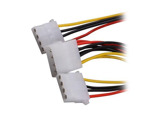 Works CB-Y24 2 ft. Molex male to 2 x molex females