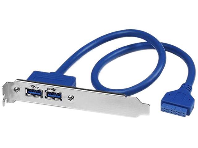StarTech USB3SPLATE 2 Port USB 3.0 A Female Slot Plate Adapter