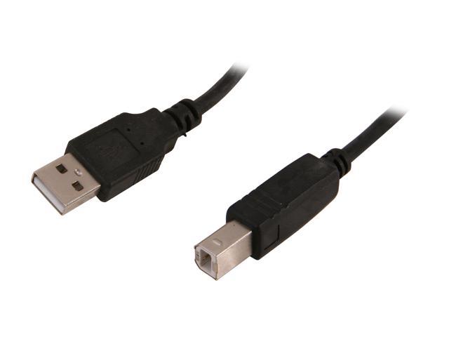 IMC XCS-A/B-01 Black USB 2.0 A Male to USB 2.0 B Male Cable