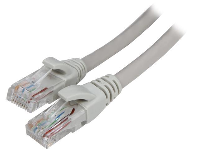 VCOM VC611-25GY 25 ft. Cat 6E Gray Molded Patch Cable
