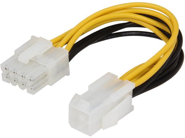 VCOM VC-POW8ADP 6.1 in. 4-Pin Connector to 8-Pin Fan Power Cable