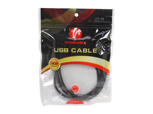Vcom Vc Usbaf6 Usb 20 Type A Male To Female Extension Black Cable 4637