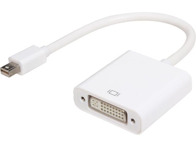 VCOM VC-MDP/DVI Mini DisplayPort M to DVI-D F White Adapter - Newegg.com