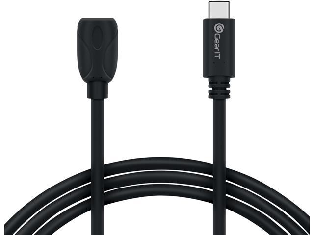 GearIT GI-USBC-CAFMB-BK-6IN Black USB 2.0 Type-C to Micro USB female Adapter