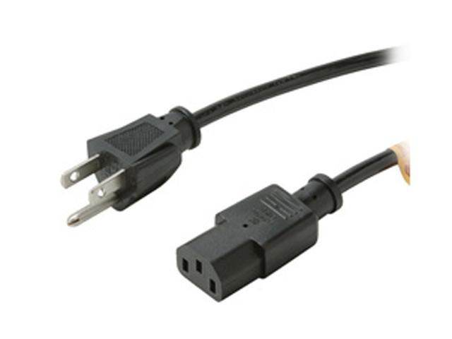 Parts Express 6ft AC Power Cord With Spade Lugs – 18/3 Gauge, Black, Universal Fit