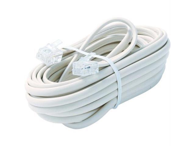 STEREN Model BL-324-015WH 15 ft. Telephone Line Cable