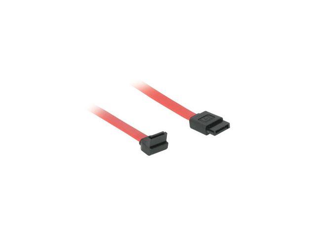 C2G 10190 7-Pin 180° to 90° 1-Device Serial ATA Cable, Red (1 Foot, 12 Inches)