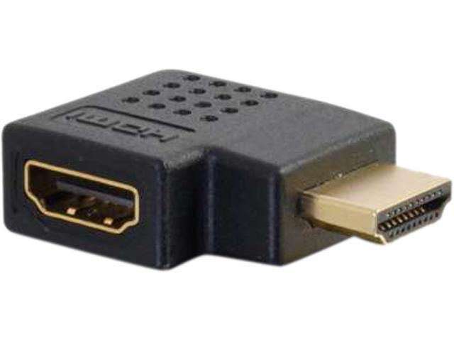C2G 43290 Right Angle HDMI Adapter - Right Exit, Black