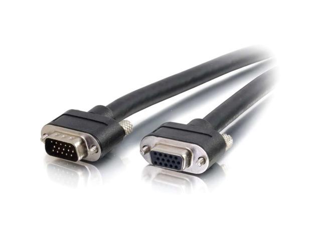 C2G 50238 Select VGA Video Extension Cable VGA Male to VGA Female, In-Wall CMG-Rated, Black (10 Feet, 3.04 Meters)