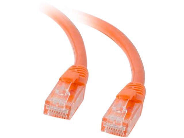 ACL 3 Feet RJ45 Snagless//Molded Boot Orange Cat5e Crossover Ethernet Lan Cable 2 Pack