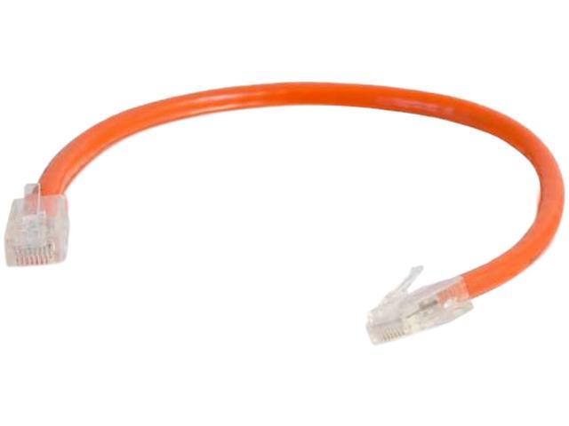 C2g 00579 Cat5e Cable Non Booted Unshielded Ethernet Network Patch Cable Orange 25 Feet 7 0256