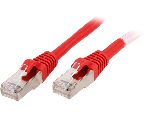 C2G 00855 20 ft. Cat6 Snagless Shielded (STP) Network Patch Cable - Red ...