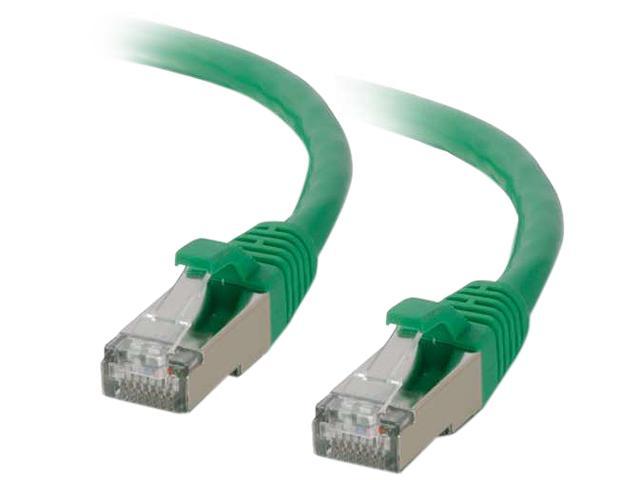 C2G 00831 Cat6 Cable - Snagless Shielded Ethernet Network Patch Cable, Green (7 Feet, 2.13 Meters)