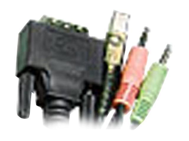 ATEN 10 ft. DVI-D/USB KVM Cable with Audio 2L-7D03U