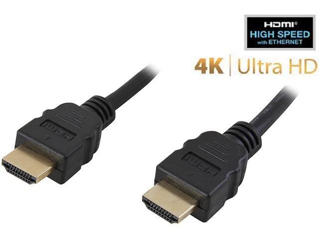 Nippon Labs HDMI-HS-6 6 ft. HDMI 2.0 Male to Male High Speed Cable with Ethernet Channel, Black