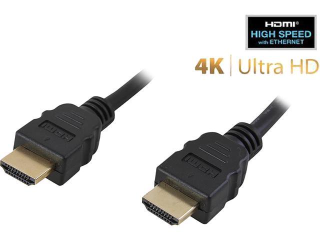 Nippon Labs HDMI-HS-15 15 ft. HDMI 2.0 Male to Male High Speed Cable with Ethernet Channel, Black