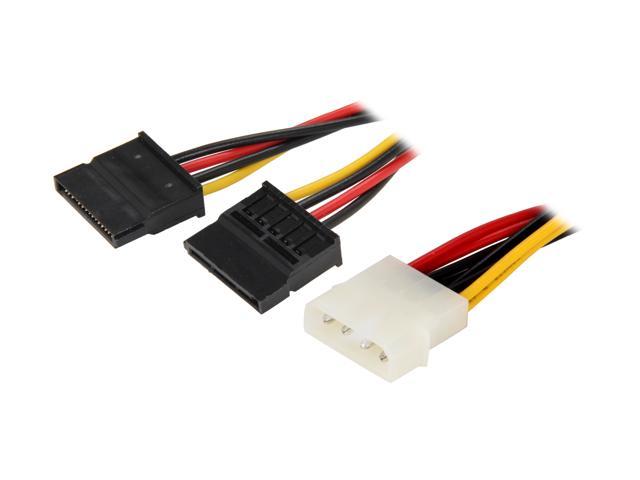 Nippon Labs SATA Adpater Molex 4-Pin PC power cable to 2 x SATA Converter Cables for SATA I and SATA II Hard Drive  Model POW-SATA-2