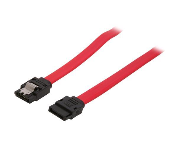 Nippon Labs Premium 18" (1.5 ft.) SATA II Cable with locking latch for SATA I and SATA II Hard Drive 1.5ft Model SATA-L0.5-R 1.5 feet