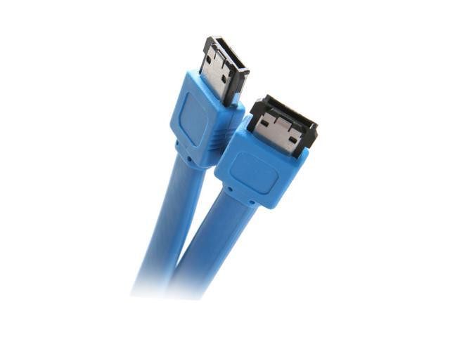 Nippon Labs ESATA-3-BU 3 ft. ESATA Male to ESATA Male Flat 3ft Cable – Blue Color M-M 3 feet