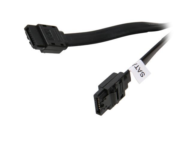 Nippon Labs SATA3-1M 3.28 ft. SATA III Male to Male Latching Cable, Black