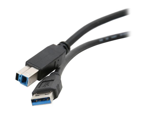 Nippon Labs USB3-10AB 10 ft. USB 3.0 Type A Male to B Male Cable for Printer and Scanner, Black