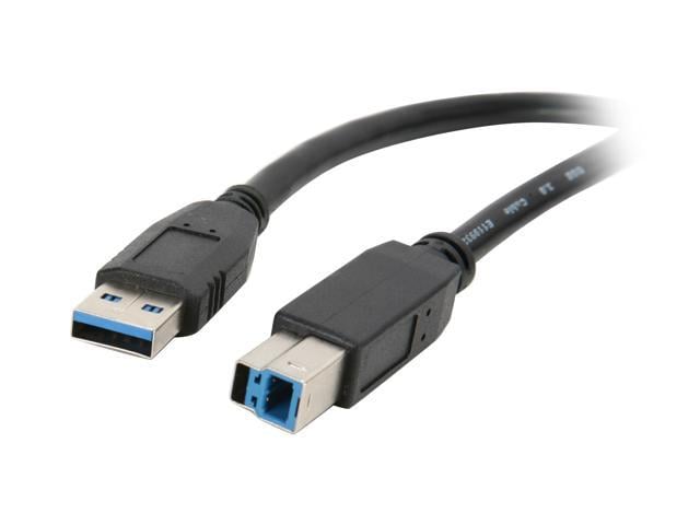 Nippon Labs USB3-15AB 15 ft. USB 3.0 Type A Male to B Male 15 ft. Cable for Printer and Scanner, Black