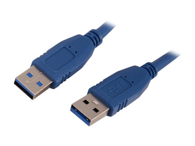 Nippon Labs USB3-3MM Blue USB 3.0 A Male to A Male Cable
