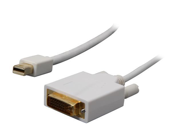 Nippon Labs MINIDP-DVI-10 10 ft. Mini DP DisplayPort Male to DVI Male Adapter Cable, White